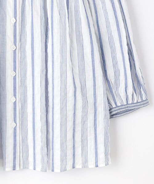 TABASA / タバサ シャツ・ブラウス | コットンシャーリングストライプブラウス | 詳細4