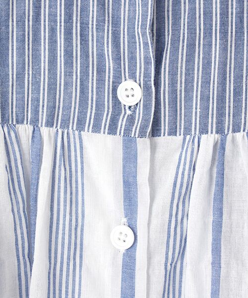 TABASA / タバサ シャツ・ブラウス | コットンシャーリングストライプブラウス | 詳細5