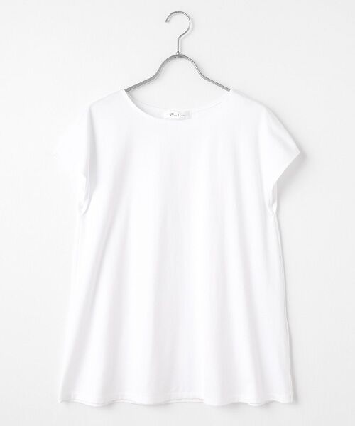 TABASA/タバサ スビン天竺 Tシャツ シロ F TABASA/タバサ スビン天竺 Tシャツ シロ F