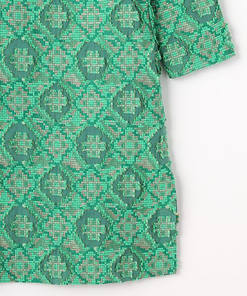 TABASA / タバサ チュニック | モザイク柄カットジャガードチュニック | 詳細4