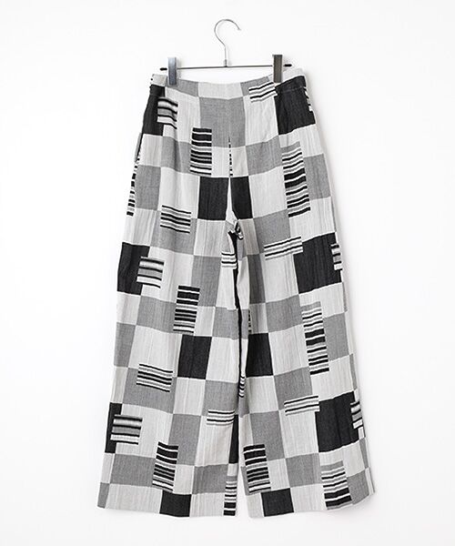 TABASA / タバサ その他パンツ | 風通パッチワークジャガードパンツ | 詳細1