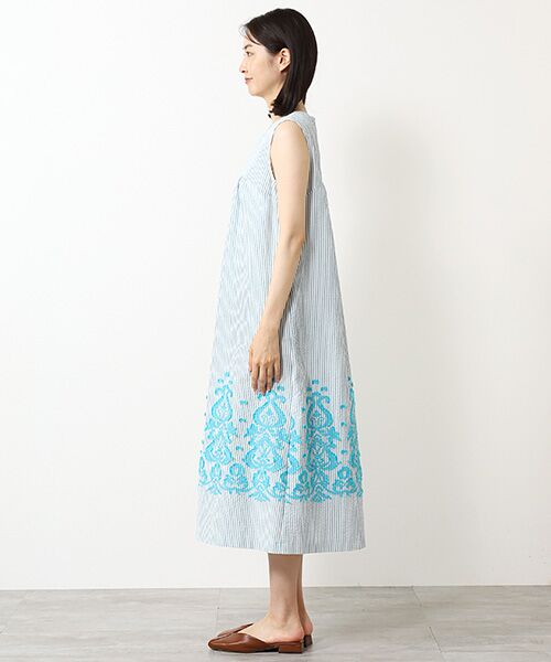 TABASA / タバサ ロング・マキシ丈ワンピース | オーナメントカットジャガードワンピース | 詳細7