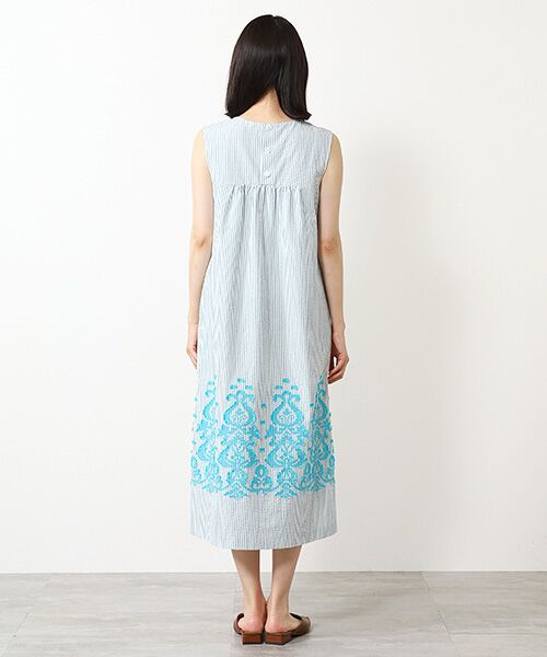 TABASA / タバサ ロング・マキシ丈ワンピース | オーナメントカットジャガードワンピース | 詳細8