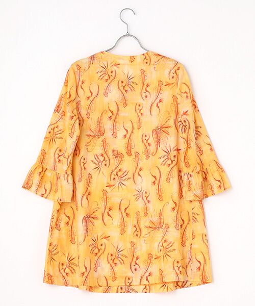 TABASA / タバサ チュニック | コットンローンワッシャーペイズリープリントチュニック | 詳細1