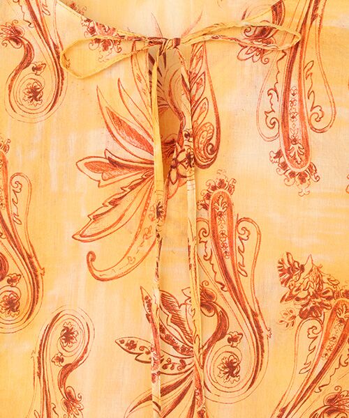 TABASA / タバサ チュニック | コットンローンワッシャーペイズリープリントチュニック | 詳細4