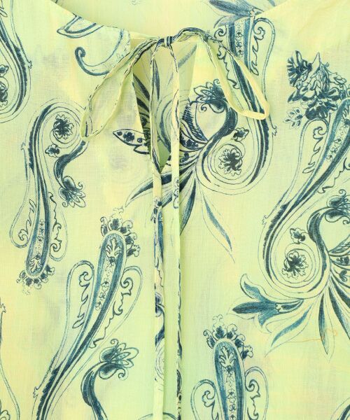 TABASA / タバサ チュニック | コットンローンワッシャーペイズリープリントチュニック | 詳細10