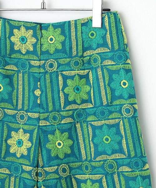 TABASA / タバサ その他パンツ | リネン×幾何フラワー刺繍パンツ | 詳細3