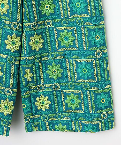 TABASA / タバサ その他パンツ | リネン×幾何フラワー刺繍パンツ | 詳細4