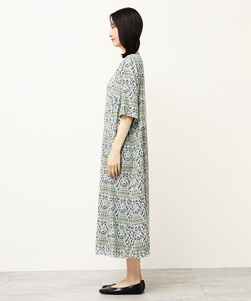 TABASA / タバサ ロング・マキシ丈ワンピース | バティックプリントワンピース | 詳細6