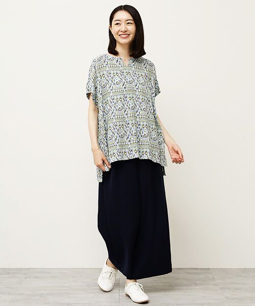TABASA / タバサ バティックプリントブラウス バティックプリントブラウス （シャツ・ブラウス）｜TABASA