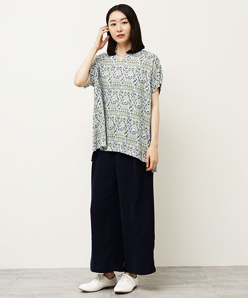 TABASA / タバサ シャツ・ブラウス | バティックプリントブラウス | 詳細11