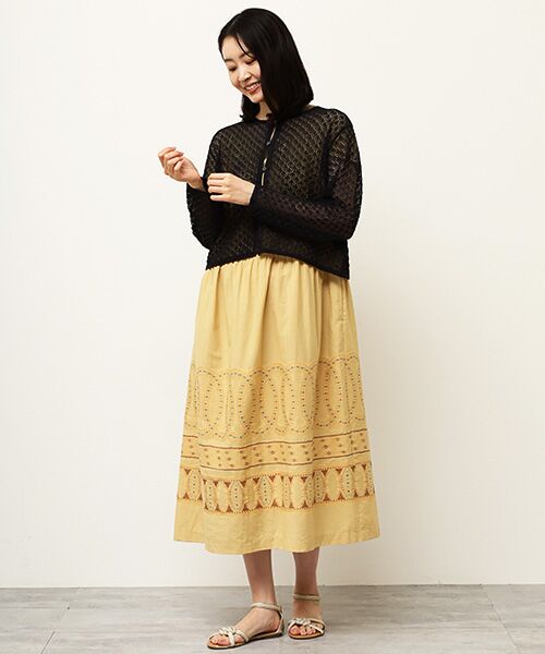 TABASA / タバサ カーディガン・ボレロ | 透かし柄ニットカーディガン | 詳細7