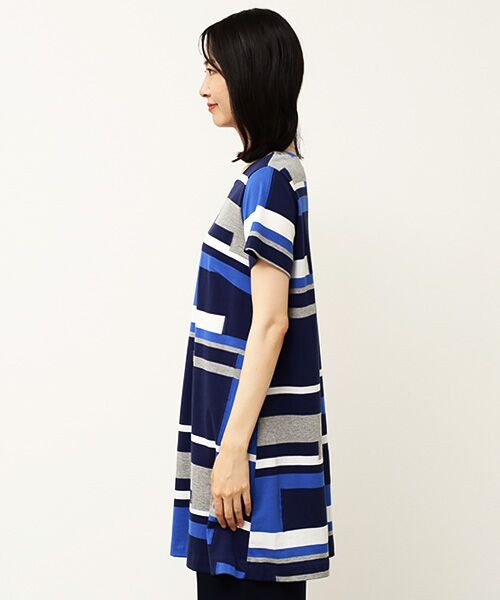TABASA / タバサ チュニック | ブロックカットジャガードチュニック | 詳細8