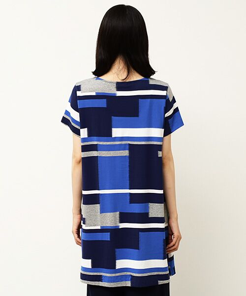 TABASA / タバサ チュニック | ブロックカットジャガードチュニック | 詳細9