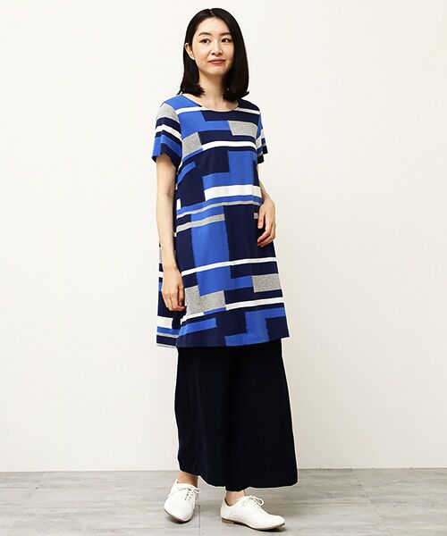 TABASA / タバサ チュニック | ブロックカットジャガードチュニック | 詳細10