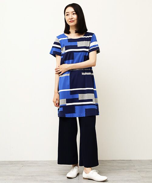 TABASA / タバサ チュニック | ブロックカットジャガードチュニック | 詳細11