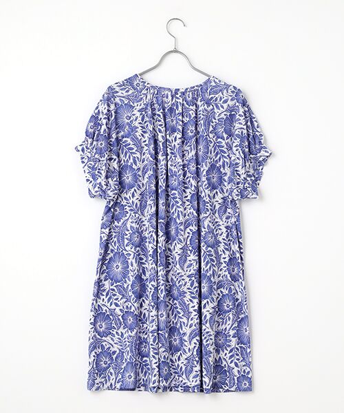 TABASA / タバサ チュニック | 版画風フラワープリントチュニック | 詳細4
