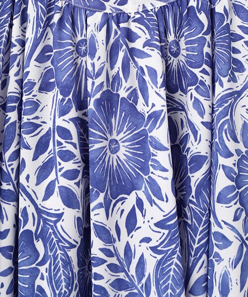 TABASA / タバサ チュニック | 版画風フラワープリントチュニック | 詳細7