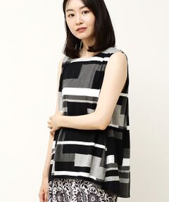 TABASA / タバサ シャツ・ブラウス | ブロックカットジャガードブラウス