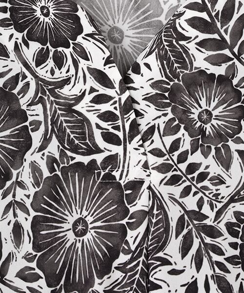 TABASA / タバサ シャツ・ブラウス | 版画風フラワープリントブラウス | 詳細1