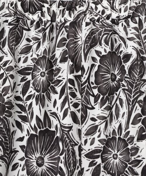 TABASA / タバサ その他パンツ | 版画風フラワープリントパンツ | 詳細1