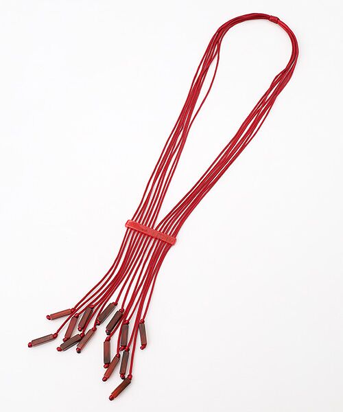 TABASA / タバサ ネックレス・ペンダント・チョーカー | ☆フリンジネックレス（アカ）