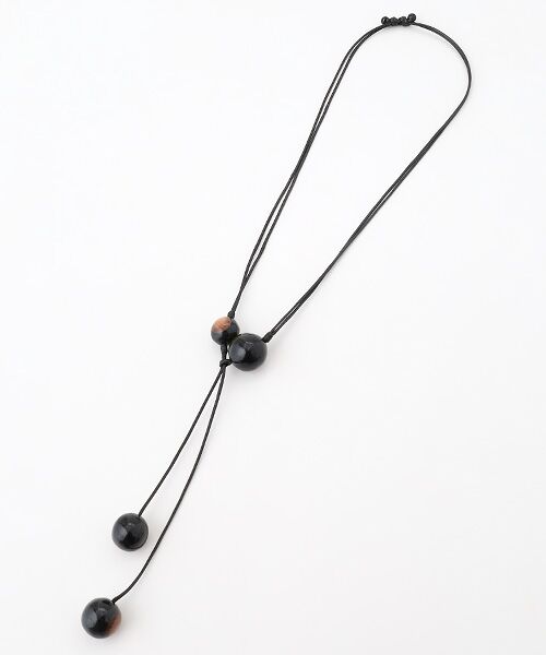 TABASA / タバサ ネックレス・ペンダント・チョーカー | ☆ボールビーズネックレス（クロ系）