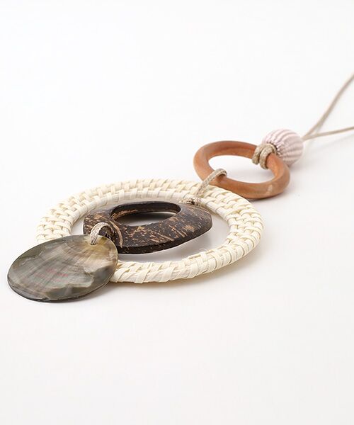 TABASA / タバサ ネックレス・ペンダント・チョーカー | ☆ラタンサークル×木の実ネックレス | 詳細3