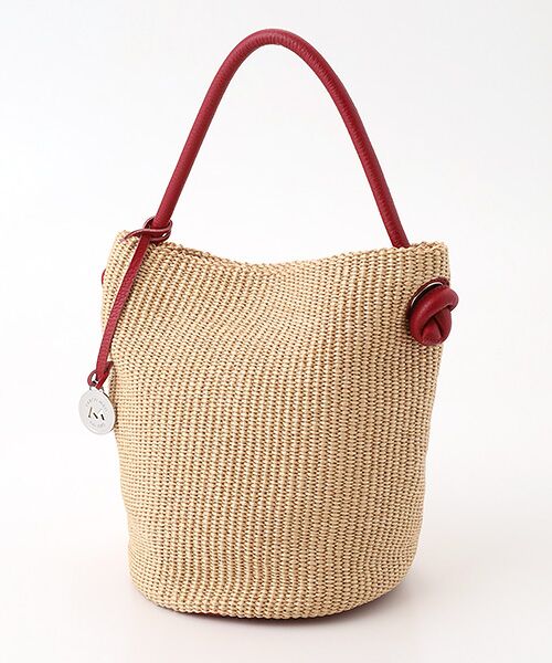 TABASA / タバサ ハンドバッグ | ☆かご編みハンドバッグ（アカ）