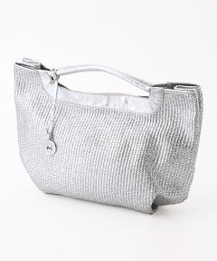TABASA / タバサ ハンドバッグ | ☆かご編みシルバーバッグ
