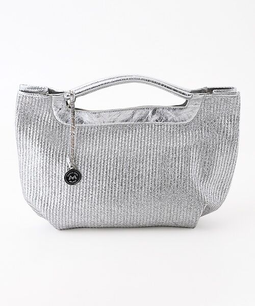 TABASA / タバサ ハンドバッグ | ☆かご編みシルバーバッグ | 詳細1