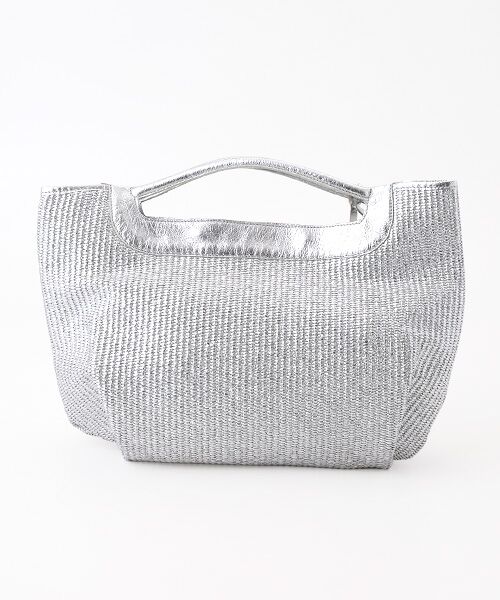 TABASA / タバサ ハンドバッグ | ☆かご編みシルバーバッグ | 詳細3