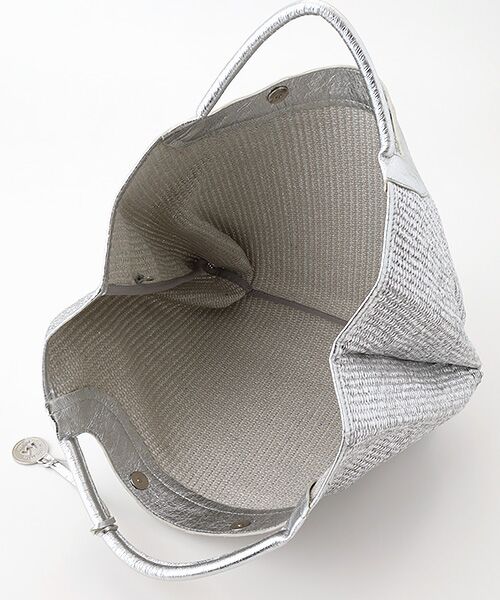 TABASA / タバサ ハンドバッグ | ☆かご編みシルバーバッグ | 詳細5