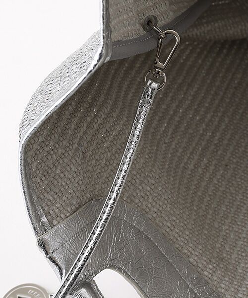 TABASA / タバサ ハンドバッグ | ☆かご編みシルバーバッグ | 詳細7