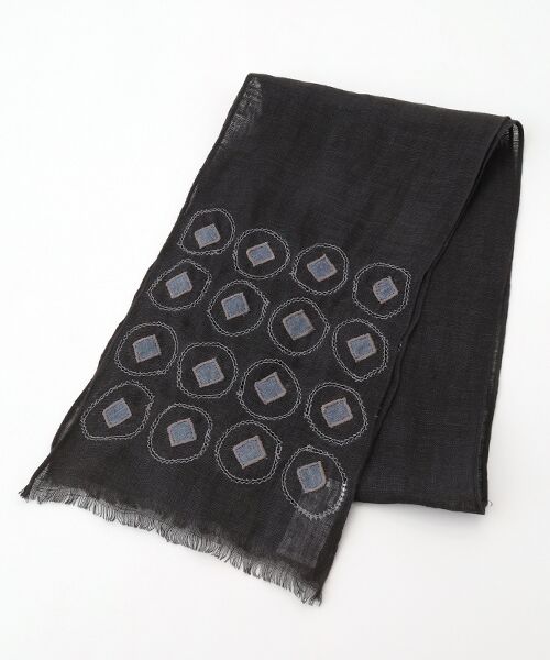 TABASA / タバサ マフラー・ショール・スヌード・ストール | ☆ワントーンサークル＆スクエアストール（クロ）