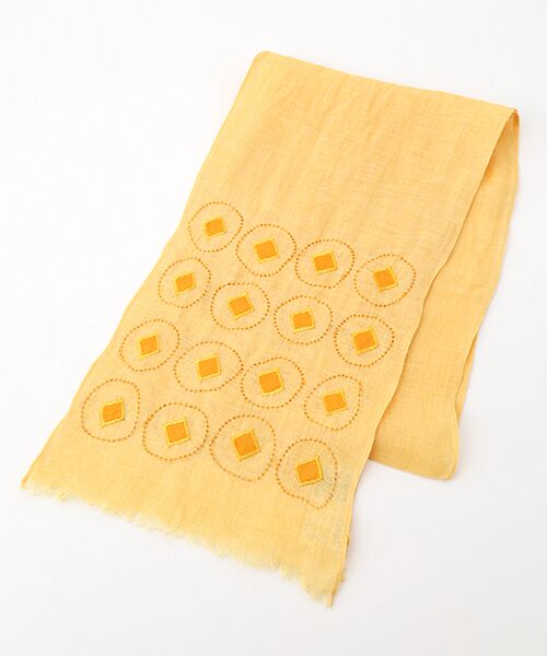 TABASA / タバサ マフラー・ショール・スヌード・ストール | ☆ワントーンサークル＆スクエアストール（オレンジ）