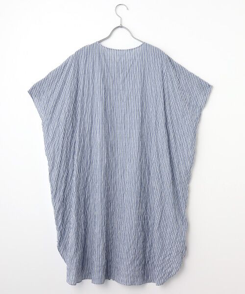 TABASA / タバサ ロング・マキシ丈ワンピース | コットンシャーリングストライプワンピース | 詳細2