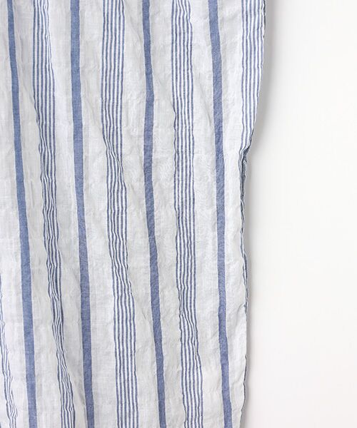 TABASA / タバサ ロング・マキシ丈ワンピース | コットンシャーリングストライプワンピース | 詳細4