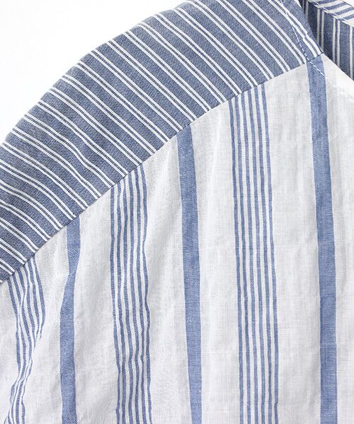 TABASA / タバサ ロング・マキシ丈ワンピース | コットンシャーリングストライプワンピース | 詳細6