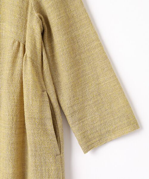 TABASA / タバサ ロング・マキシ丈ワンピース | ウールガーゼ×レトロフラワー刺繍ワンピース | 詳細3