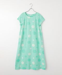 TABASA / タバサ ロング・マキシ丈ワンピース | コットン/リネン×ドットジャガードワンピース