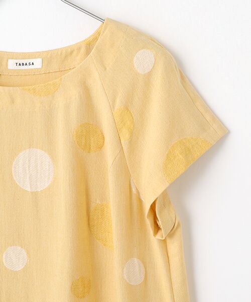 TABASA / タバサ ロング・マキシ丈ワンピース | コットン/リネン×ドットジャガードワンピース | 詳細2