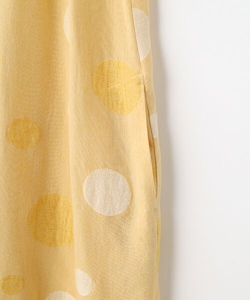 TABASA / タバサ ロング・マキシ丈ワンピース | コットン/リネン×ドットジャガードワンピース | 詳細3
