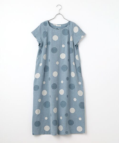 TABASA / タバサ ロング・マキシ丈ワンピース | コットン/リネン×ドットジャガードワンピース | 詳細12