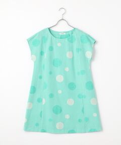 TABASA / タバサ チュニック | コットン/リネン×ドットジャガードチュニック