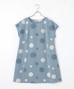 TABASA / タバサ チュニック | コットン/リネン×ドットジャガードチュニック