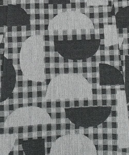 TABASA / タバサ チュニック | ギンガム×幾何ジャガードチュニック | 詳細4