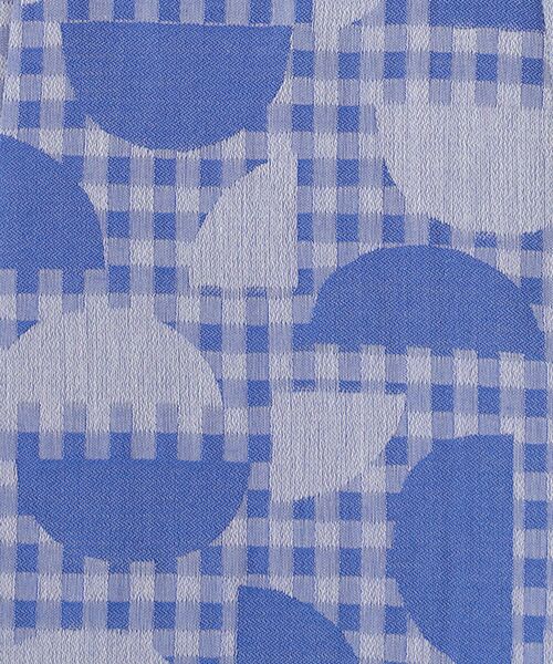 TABASA / タバサ チュニック | ギンガム×幾何ジャガードチュニック | 詳細5