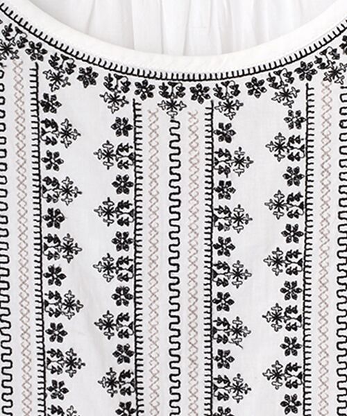 TABASA / タバサ チュニック | コットンローン ステッチ刺繍 チュニック | 詳細8