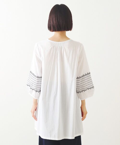 TABASA / タバサ チュニック | コットンローン ステッチ刺繍 チュニック | 詳細10